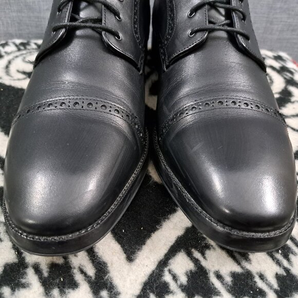 Size 11 Men Cole Haan Grand 360 Black Wingtips Lace Up Waterproof - Picture 16 of 16